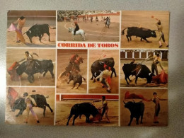 Cartolina Madrid Corrida De Toros 10 Vedute FG VG 1984 - Madrid