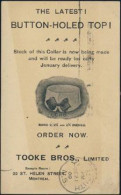 CANADA(1900) Cravate. Entier Publicitaire à 1 Cent. "Tooke Bros., Limited." - 1860-1899 Règne De Victoria