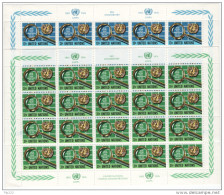 ONU 1976 Unif. 269/70 Minifogli Da 20 **/MNH VF - Ungebraucht