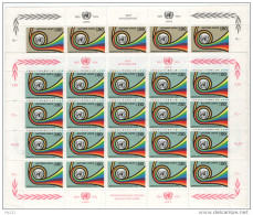 ONU 1976 Unif. 60/61 Minifogli Da 20 **/MNH VF - Ongebruikt