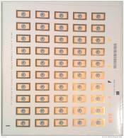 Italia Repubblica 2006 Prioritario 0,60 € Senza Millesimo Foglio Completo Di 50 Val **/MNH VF - Ganze Bögen