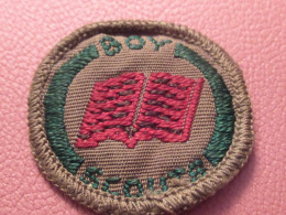 Scoutisme Canada/ Ecusson  Tissu/ Insigne De Mérite/Livre ?  /année 1940-1960                  ET601 - Pfadfinder-Bewegung