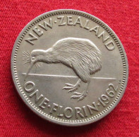 New Zealand 1 One Florin 1962 KM# 28.2 *V2T Nova Zelandia Nuova Zelanda Nouvelle Zelande - Nieuw-Zeeland