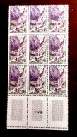 France 1960 Bloc De 9 Timbres Neuf** YV N° 1237 Kerrata Algérie - Feuilles Complètes