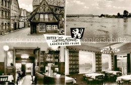 73831947 Lauenburg Elbe Hotel Zum Loewen Gastraeume Elbepartie Lauenburg Elbe - Lauenburg