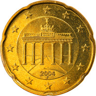 République Fédérale Allemande, 20 Euro Cent, 2004, Stuttgart, SPL, Laiton - Allemagne