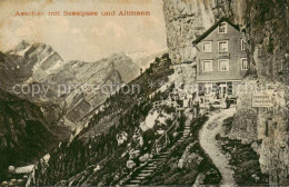 13796853 Weissbad IR Berggasthof Aescher Seealpsee Altmann Appenzeller Alpen  - Other & Unclassified