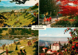 13756063 Walzenhausen AR Vorarlbergblick Kirchplatz Schwimmbad Kurhaus Mit Rhein - Andere & Zonder Classificatie