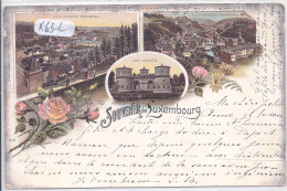 LUXEMBOURG- SOUVENIR DE LUXEMBOURG- BELLE LITHO DE 1897 - Luxemburg - Town