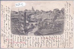 LUXEMBOURG- MUENSTERKIRCHE UND BOCKFELDEN- 1897 - Luxemburg - Town