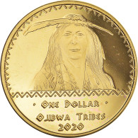Monnaie, États-Unis, Dollar, 2020, U.S. Mint, Ojibwa Tribes.BE.Fantasy Items - Commemoratifs