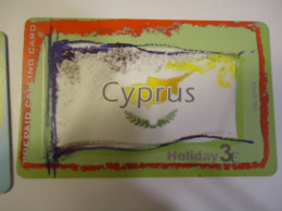 CYPRUS GREECE USED PHONECARDS CYPRUS FLAG  TIR.500 - Chipre