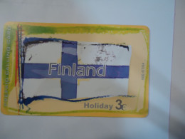 GREECE USED PHONECARDS FINLAND FLAG  TIR.500 - Griechenland