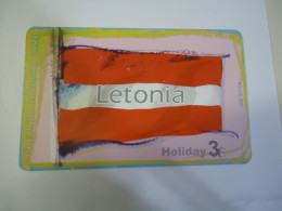 LATVIA LETONIA GREECE USED PHONECARDS LETONIA  LATVIA  FLAG  TIR.500 - Lettland