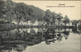 42386652 Tharandt Schlossteich Sidonienquelle Stadtbad Stempel Wollmann Sammlung - Tharandt