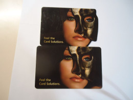 GERMANY 2  CARDS  DIFFERENT SPS WOMEN FEEL THE CARD SOLUTIONS  2 SCAN - Otros & Sin Clasificación