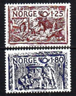 1980. Norway. Norden - Old Applied 19th Century Art. MNH. Mi. Nr. 821-22 - Neufs