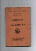 Introduction Au Cambodgien  Gaston Cambefort 1950 - 18 Ans Et Plus