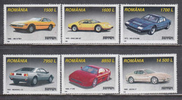 Romania 1999 - Ferrari Automobiles, Mi-Nr. 5450/55, MNH* - Ongebruikt