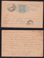 Portugal INDIA 1903 Postcard Stationery 3R Used GOA X MANGULARY - Portugees-Indië