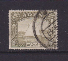 ADEN  - 1937 Dhow 10r Used As Scan - Aden (1854-1963)