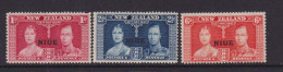 NIUE  - 1937 Coronation Set Hinged Mint - Niue