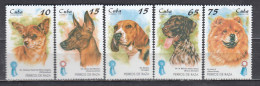 Cuba 1998 - Dogs, Mi-Nr. 4101/05, MNH** - Unused Stamps