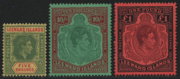 Leeward-Inseln 1938 - Mi-Nr. 103, 104 & 105 ** - MNH - Höchstwerte Aus Satz - Leeward  Islands