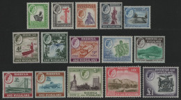 Rhodesien & Nyassa 1959 - Mi-Nr. 19-33 * - MH - Freimarken - Rhodesien & Nyasaland (1954-1963)