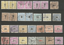 28 Timbres De Suisse ( Timbres Des Chemins De Fer ) - Spoorwegen