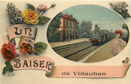 83  , VIDAUBAN , Un Baiser , Gare Train , * 237 52 - Vidauban