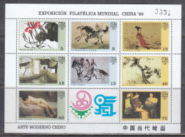 Cuba 1999 - Stamp Exhibition CHINA'99 (2), Mi-nr. 4219/26 In Sheet, MNH** - Unused Stamps