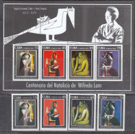 Cuba 2002 - Paintings Of Wlfredo Lam, Mi-nr. 4481/84+Bl. 179, MNH** - Unused Stamps