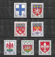 SERIE N° 1180/1186 NEUF** - 1941-66 Wappen