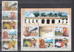 Cuba 2002 - 125th Birthday Of Juan Tomas Roig, Mi-nr. 4429/33+Bl. 171, MNH** - Unused Stamps