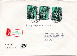 73450 - Ungarn - 1973 - 3@3Ft Tokaj A R-Bf BUDAPEST -> Westdeutschland - Lettres & Documents