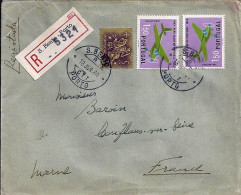 PORTUGAL N° 865x2/785 S/L. REC. DE PORTO / 18.6.60 POUR LA FRANCE - Storia Postale