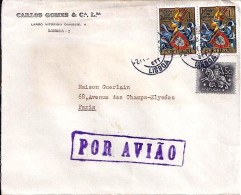 PORTUGAL N° 859/784 S/L. DE LISBONNE / 10.4.60 POUR LA FRANCE - Storia Postale