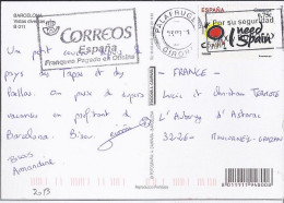 ESPAGNE N° S/L. DE PALAFRUGE/3.9.13 POUR LA FRANCE - Lettres & Documents