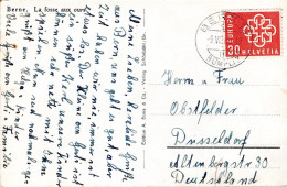 73457 - Schweiz - 1960 - 30Rp CEPT '60 EF A AnsKte BERN -> Westdeutschland - Covers & Documents