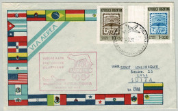 Argentinien 1960, Sonderflugbeleg Buenos Aires - Rom Nach Lyss (CH), Olympische Spiele / Jeux Olympiques / Olympic Games - Lettres & Documents