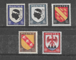 SERIE N° 755/758 Et N° 755a NEUF** - 1941-66 Wappen