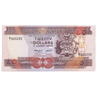 Billet, Îles Salomon, 20 Dollars, 1986, NEUF - Isola Salomon