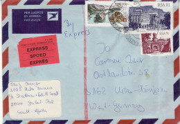 SOUTH AFRICA 1984  AIRMAIL LETTER SENT TO GERMANY - Covers & Documents