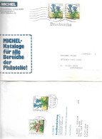 0163h: Bund 1991 Enzian, Rennsteiggarten Oberdorf, In Zwei Drucksachen- Bzw. Streifbandverwendungen Nach Wien - Medicinal Plants