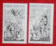 Rückkehr Des Papstes Gregor XI Von Avignon Rome 1977 Mi 701-702 Yv 634-635 POSTFRIS MNH ** VATICANO VATICAN VATICAAN - Nuevos