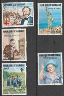 Centrafique  1985 - Oblitéré - YT 672/76 - Central African Republic