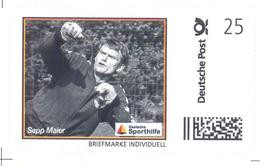 Germany Deutschland MINT MNH ** Personalized: Football Soccer Fussball: SEPP MAIER; FIFA World Cup 1974; Bayern - 1974 – Alemania Occidental