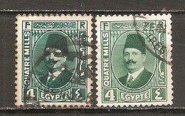 Egipto - Egypt. Nº Yvert  121-21a (usado) (o) - Used Stamps