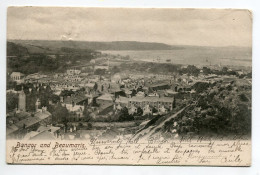 PAYS De GALLES BANGOR And BEAUMARIS Vue Large Ville Et Cote écrite 1905 Timbrée D11 2022 - Caernarvonshire